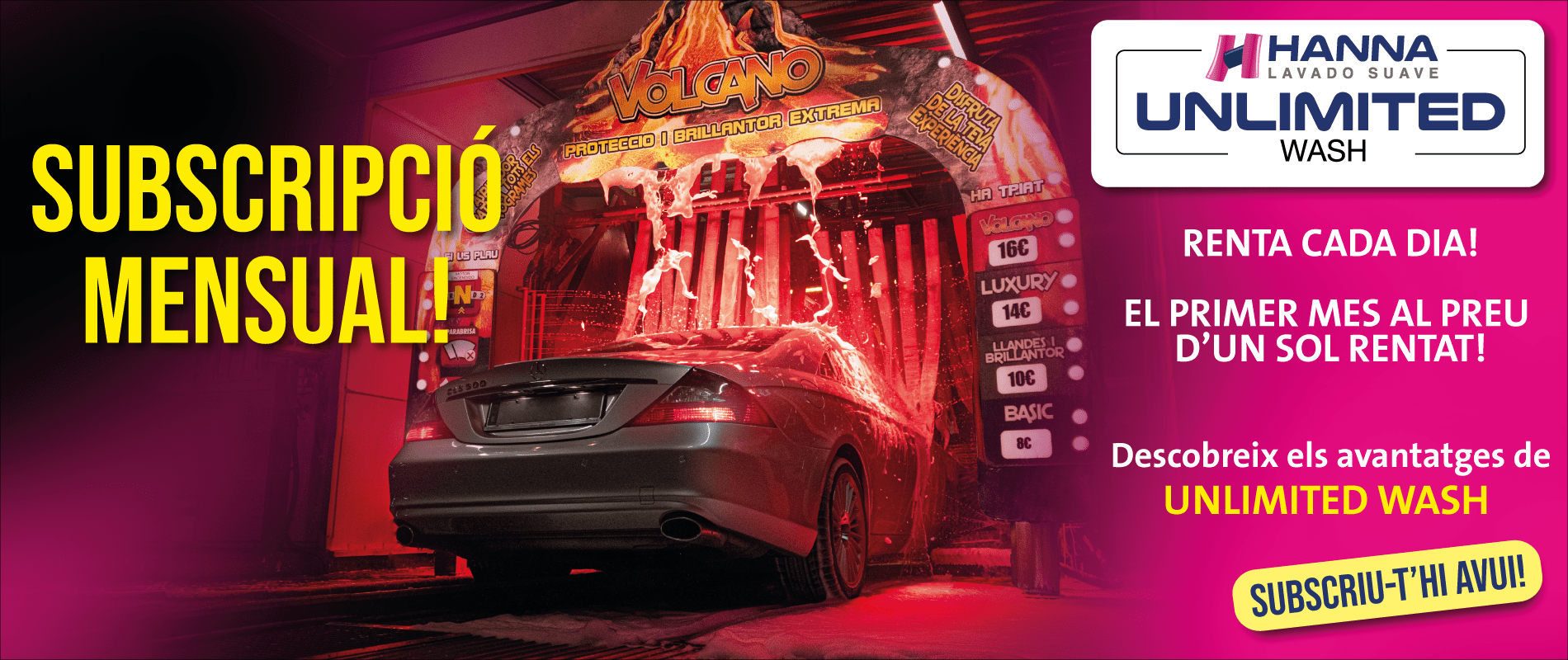 lavado de coche ilimitado