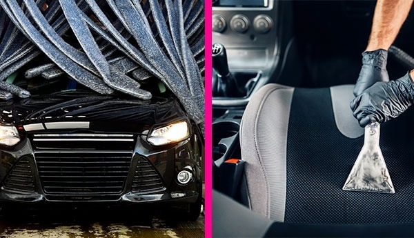  ¿Cuál es la diferencia entre un lavado exterior y una limpieza interior del coche?