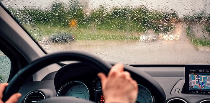 Repelente de lluvia para conducir con seguridad